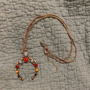 Squash blossom necklace and rings set